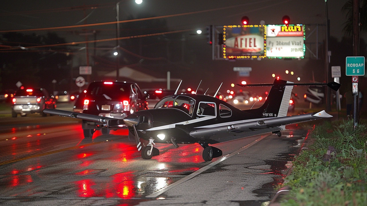 Emergency Plane Landing Disrupts Traffic on Palm Beach County Road: FAA Investigates