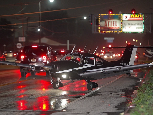 Emergency Plane Landing Disrupts Traffic on Palm Beach County Road: FAA Investigates