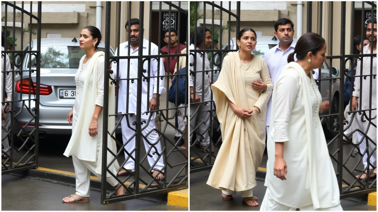 Malaika Arora Mourns Father's Tragic Death and Attends Emotional Funeral in Mumbai