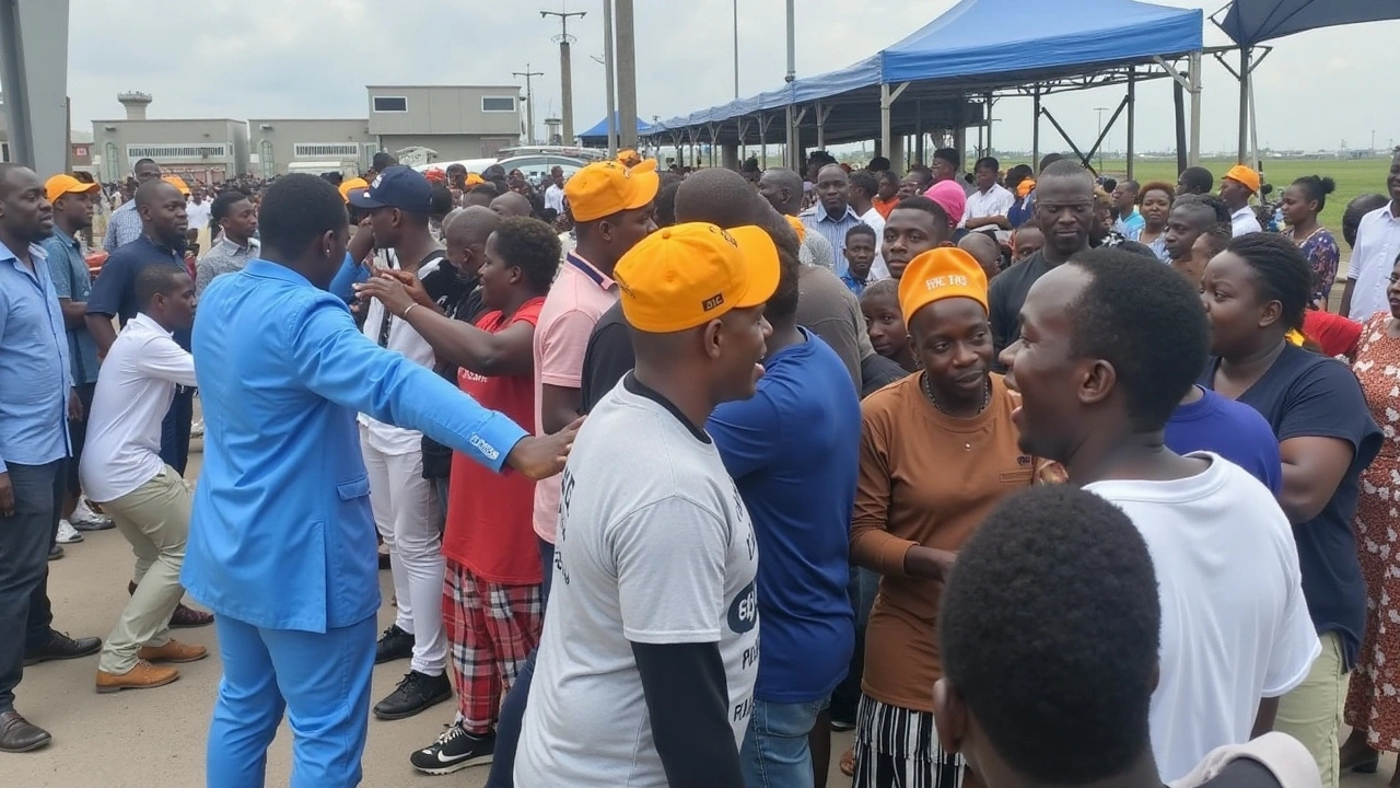 Protest Erupts at Lagos Airport Amid Arrest and Release of Omoyele Sowore by Nigerian Immigration Service